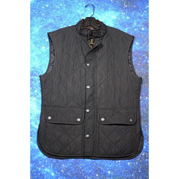 Barbour Other - Barbour Vest Mens Medium Black Lowerdale Quilted Insulated Outdoor Gilet
